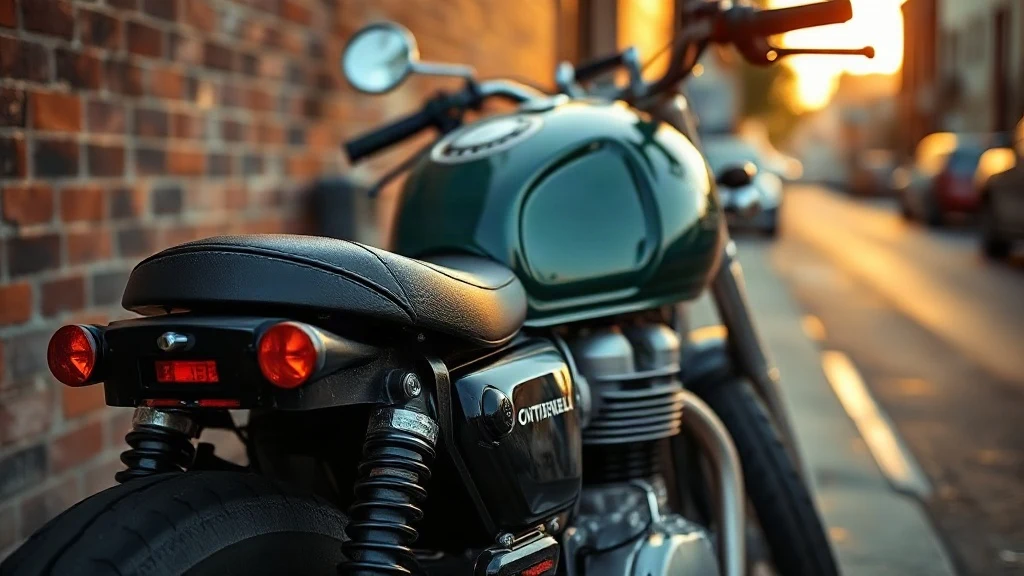 continental gt 650 second hand motorcycle parked on a city street